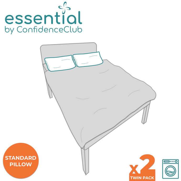 Essential Waterproof Pillow Cases - Twin Pack